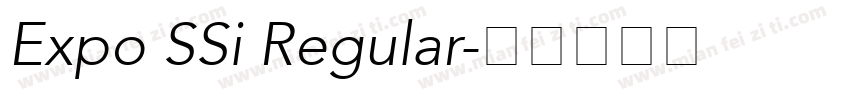 Expo SSi Regular字体转换